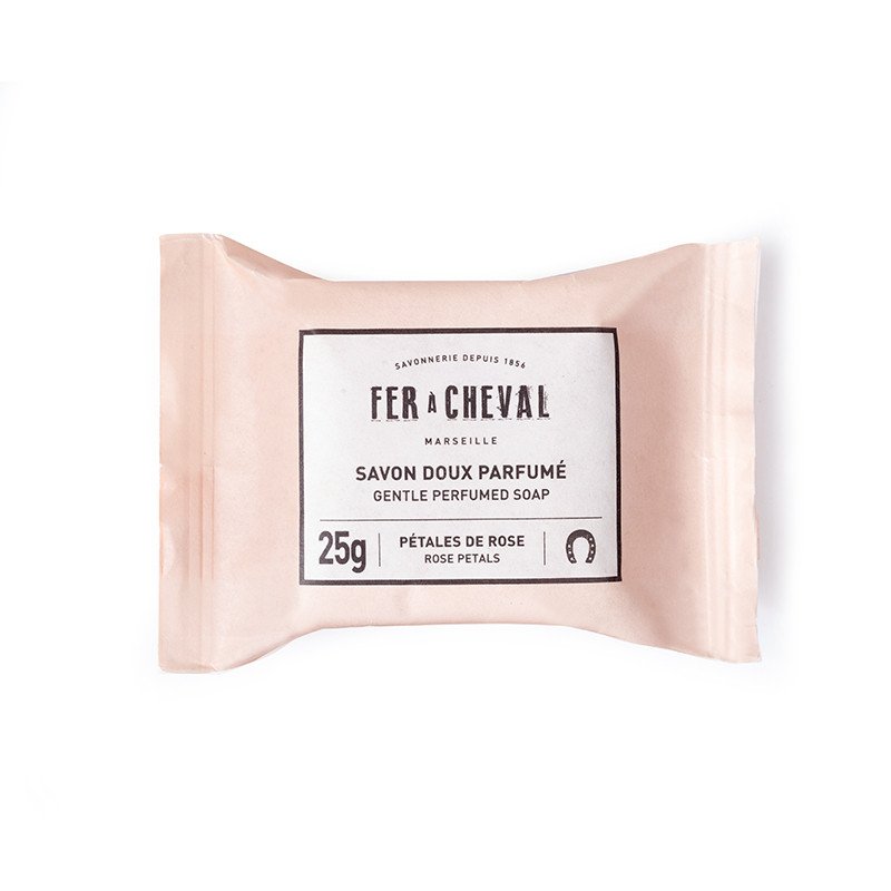Savon doux parfumé pétales de rose 25g