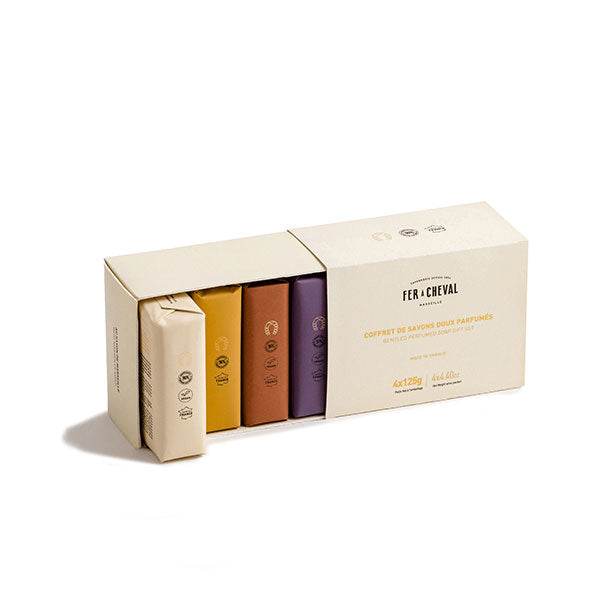 Coffret de Savons Doux Parfumés 4 x 125g