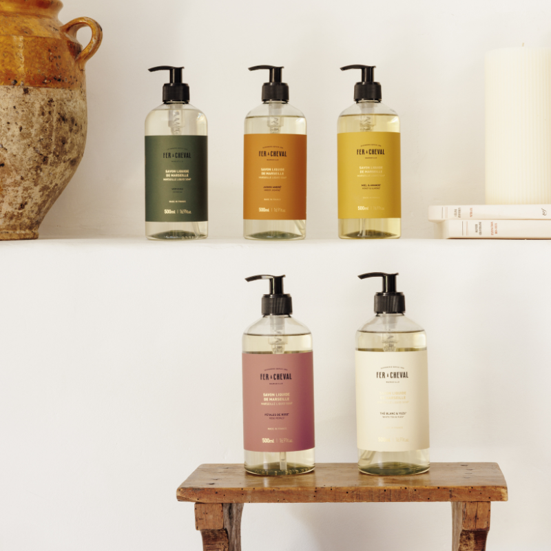 Set of three Marseille liquid soaps to mix and match