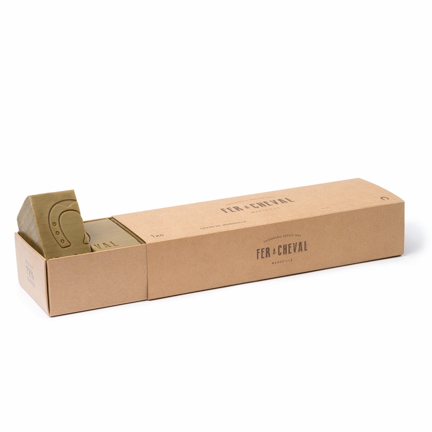 Pure Olive Sliced Bar Savon de Marseille 1kg
