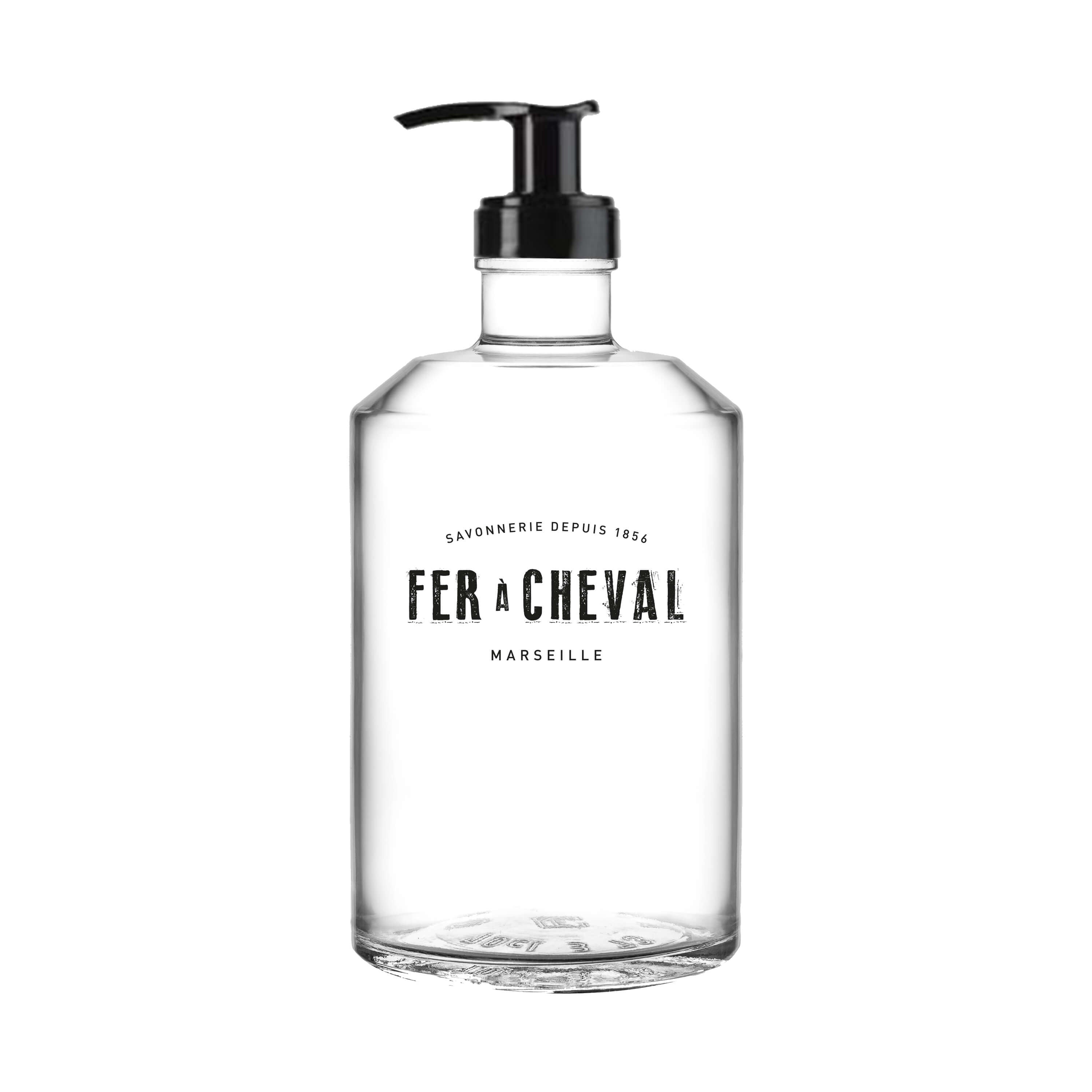 500ml silk-screened glass bottle - Savonnerie Fer à Cheval