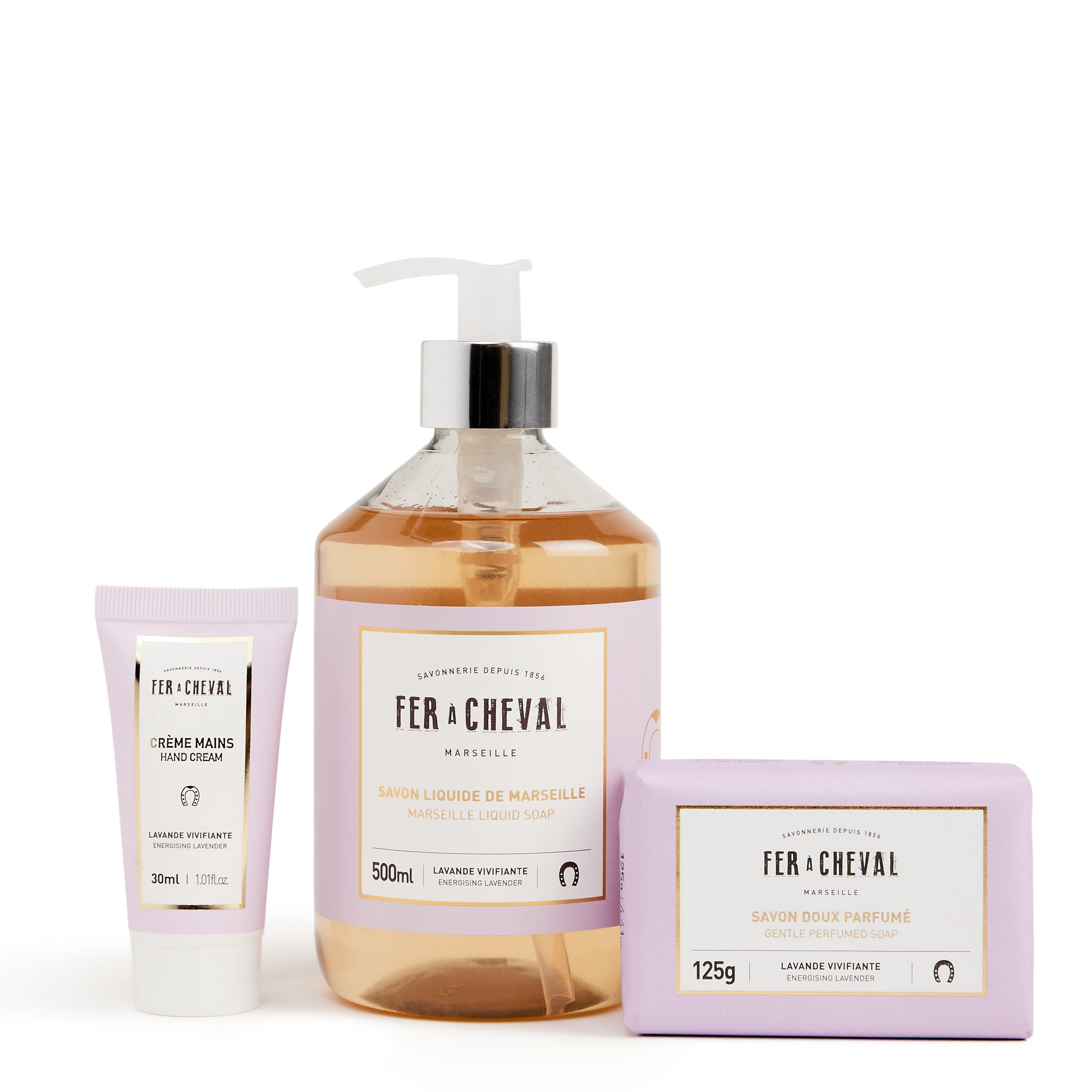 Scented Routine to compose: 500 ml  liquid soap + 125g  mild soap + 30ml hand cream