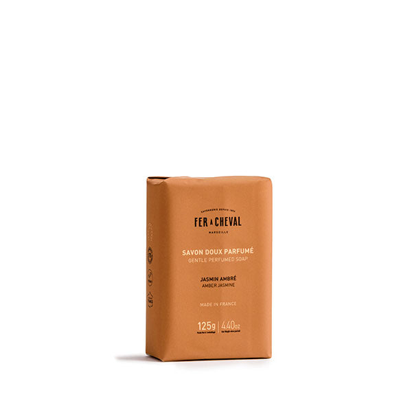 Savon Doux Parfumé Jasmin Ambré 125g - Savonnerie Fer à Cheval