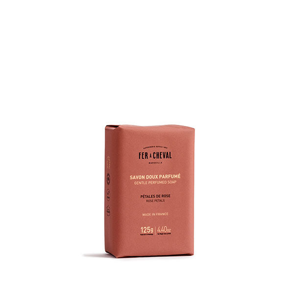 Savon Doux Parfumé Pétales de Rose 125g - Savonnerie Fer à Cheval