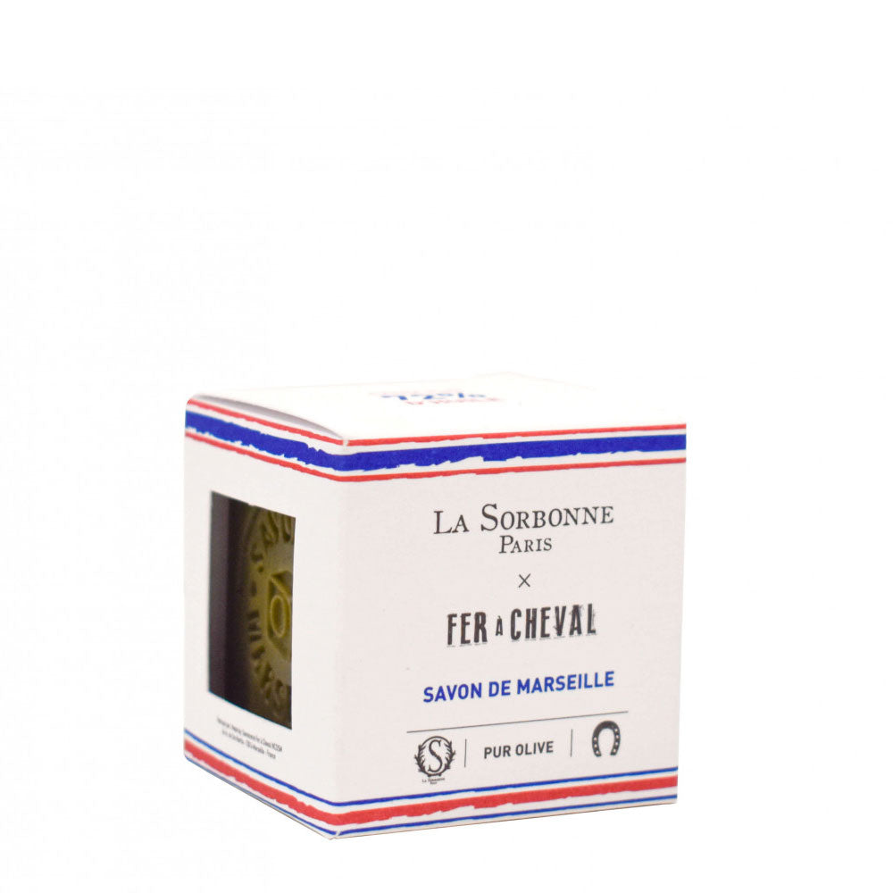 La Sorbonne Paris X Fer à Cheval - Savon de Marseille Cube Pur Olive 100g