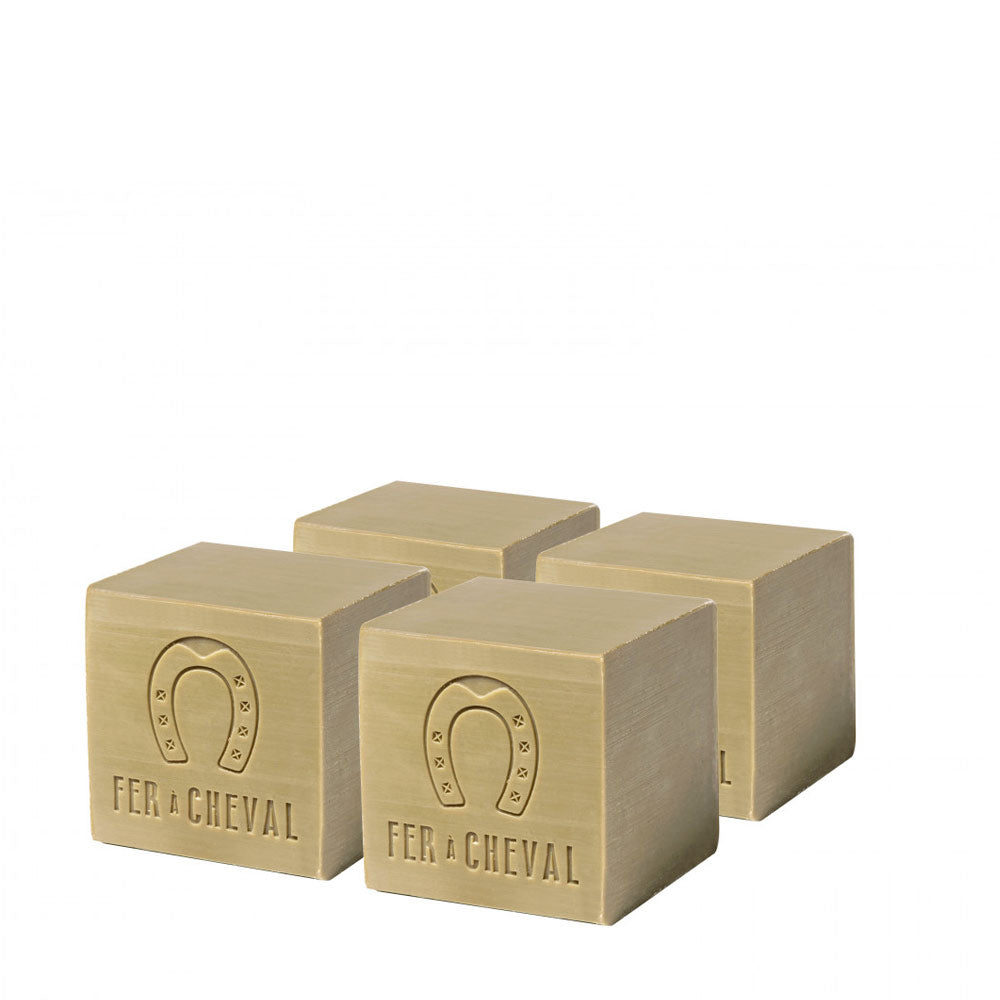 Set of 4 Marseille Soaps Cube Pure Olive 300g