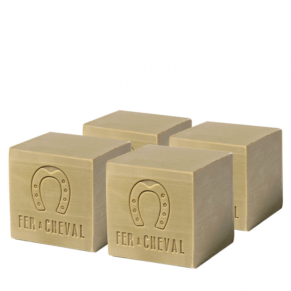 Set of 4 Pure Olive Cube Marseille Soaps 300g case-free