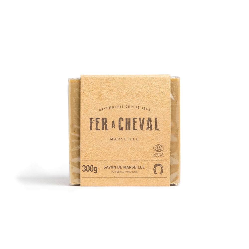 Savon de Marseille Cube Pur Olive 300g - Savonnerie Fer à Cheval